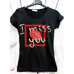 Дамска блуза MIS YOU S размер в черно.