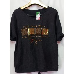 Италианска дамска блуза STYLE 2XL размер в черно.