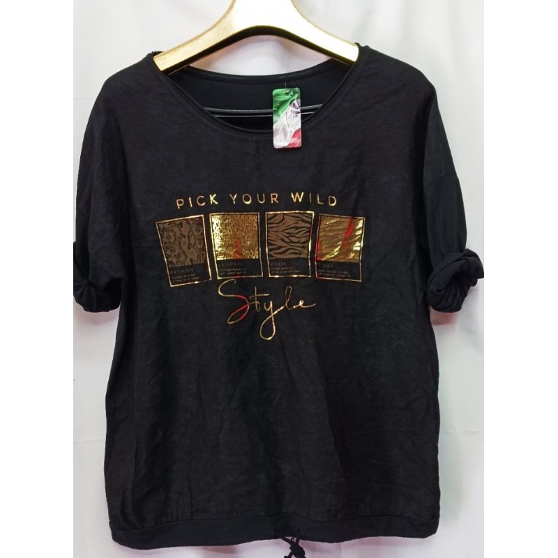 Италианска дамска блуза STYLE 2XL размер в черно.