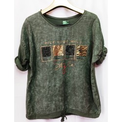 Италианска дамска блуза STYLE 2XL размер в зелено.