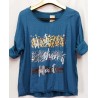 Италианска дамска блуза STYLE 2XL размер в тюркоазено.